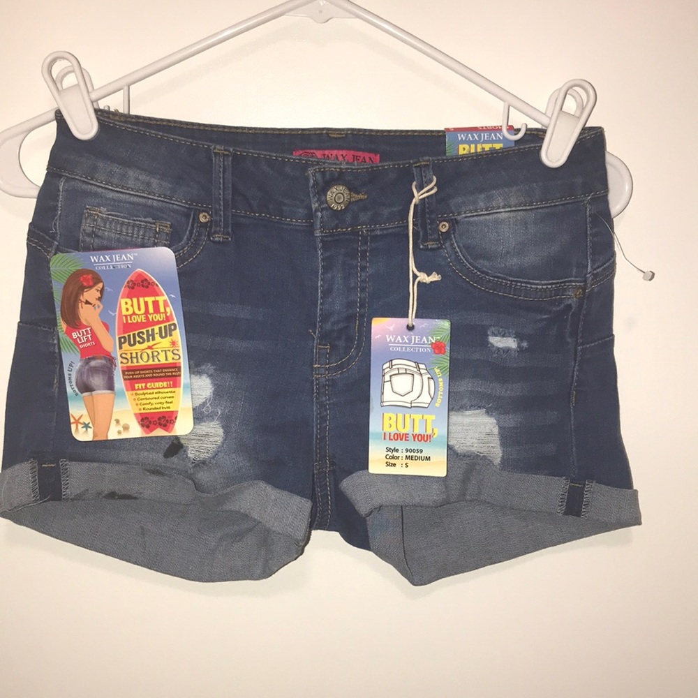 Wax Jean Shorts